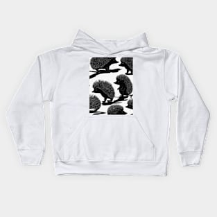 Hedgehogs Shadow Silhouette Anime Style Collection No. 36 Kids Hoodie